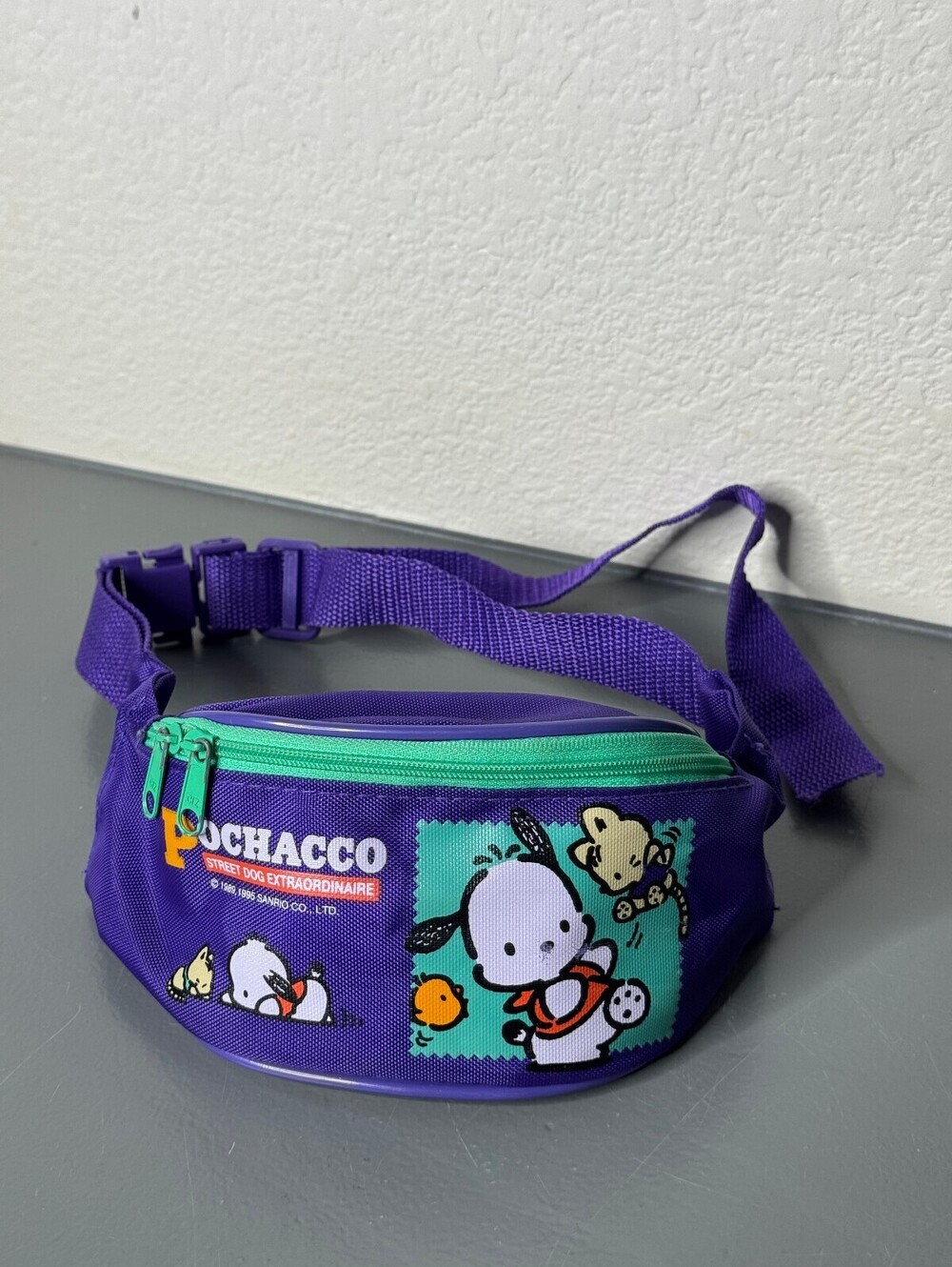 Vintage RARE Sanrio Pochacco Kids Fanny Pack